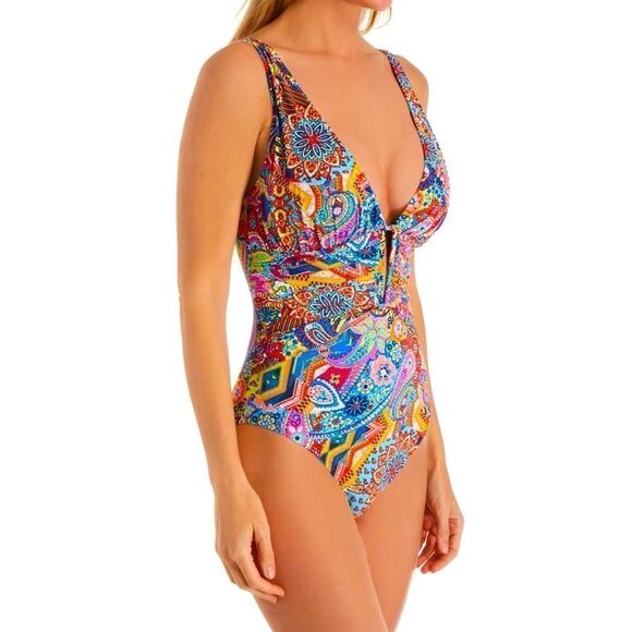 Bleu Rod Beattie groovy colorful swimsuit. - Picture 3 of 10